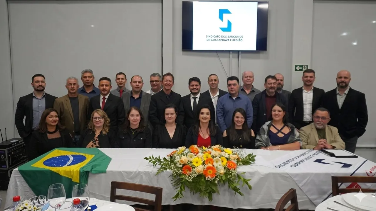 Posse da Nova Diretoria do Sindicato dos Bancários de Guarapuava